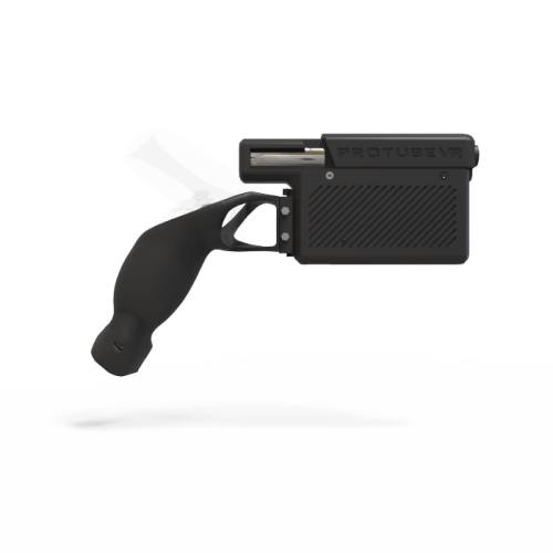 right handed explorer ProVolver hapitc VR pistol for Focus 3 side view