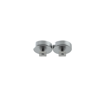 Bottom view of a pair of magnets for ProTubeVR accessories with screw and nut