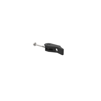 Left view of a clamp to make the connexion between the provolver controller mount and the provolver haptic module