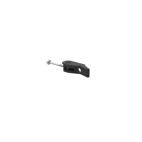 Left view of a clamp to make the connexion between the provolver controller mount and the provolver haptic module