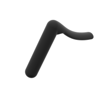 Left view of a provolver handgun wrist support spare part without magnetic bracket