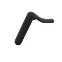 Left view of a provolver handgun wrist support spare part without magnetic bracket