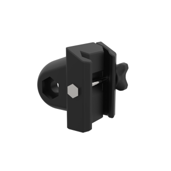 Back view of the adjustable stock carbon black slider spare part