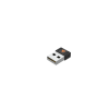 Left view of an USB dongle for Bluetooth with ProTubeVR orange logo on it
