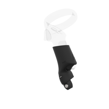 Left view of Left hand Black cups Controller mount spare parts for Focus 3 with Fastened Attachment