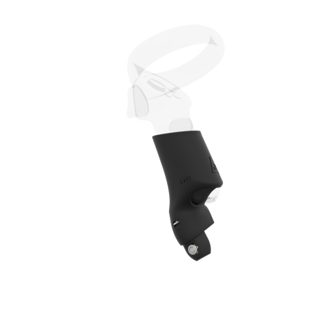 Left view of Left hand Black cups Controller mount spare parts for Focus 3 with Fastened Attachment