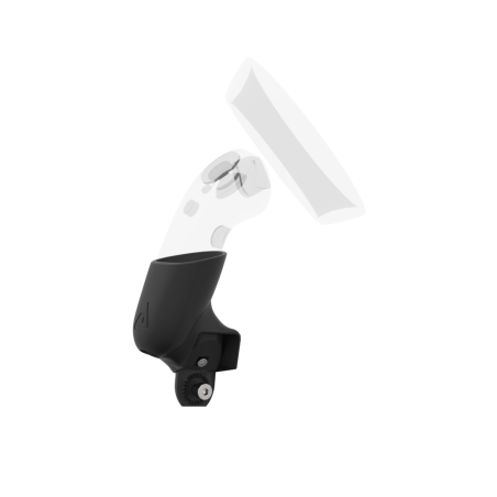 Right view of Left hand Black cups Controller mount spare parts for HP Reverb G2 with Fastened Attachment