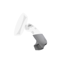 Left view of Right hand Grey PLA cups Controller mount spare parts for HP Reverb G2 with Detachable Attachment