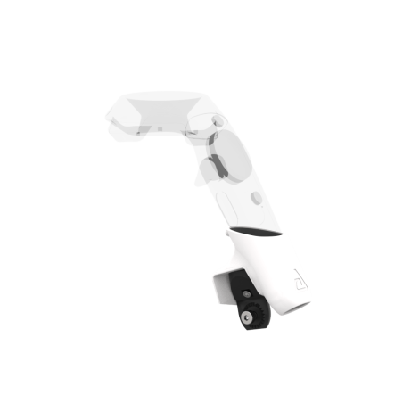 Left view of Right hand White PLA cups Controller mount spare parts for HTC Vive with Fastened Attachment