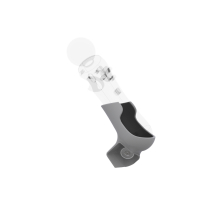 Left view of Right hand Grey PLA cups Controller mount spare parts for PSVR 1 with Detachable Attachment