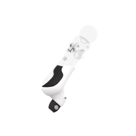 Right view of Right hand White PLA cups Controller mount spare parts for PSVR 1 with Fastened Attachment