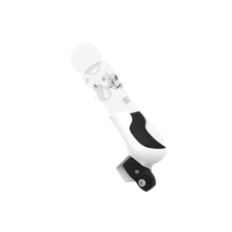 Left view of Right hand White PLA cups Controller mount spare parts for PSVR 1 with Fastened Attachment