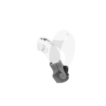 Left view of Right hand Grey PLA cups Controller mount spare parts for PSVR 2 with Detachable Attachment