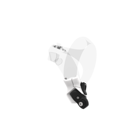 Left view of Right hand White PLA cups Controller mount spare parts for PSVR 2 with Fastened Attachment