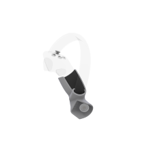 Left view of Right hand Grey PLA cups Controller mount spare parts for Pico 4 with Detachable Attachment