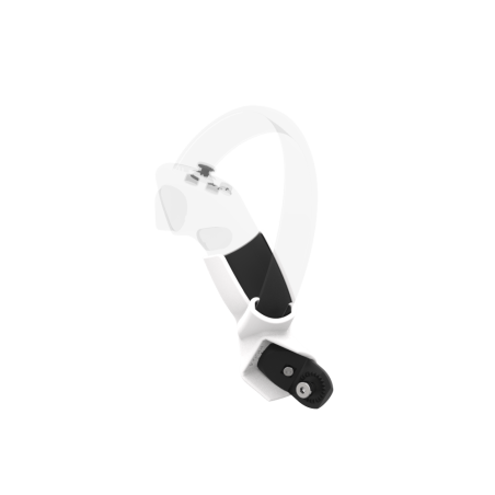 Left view of Right hand White PLA cups Controller mount spare parts for Pico 4 with Fastened Attachment