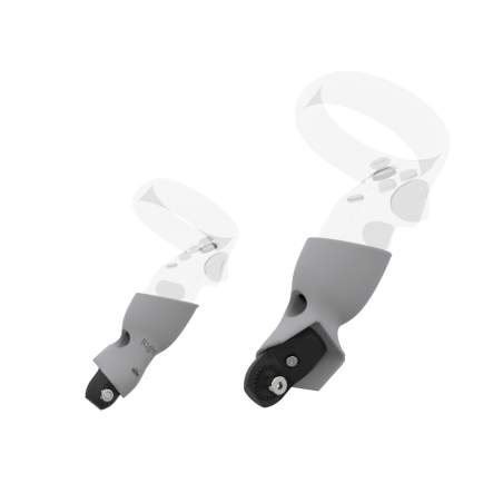 Right view of Pair of Grey PLA cups Controller mount spare parts for Pico Neo 3 with Fastened Attachment
