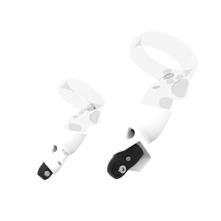 Right view of Pair of White PLA cups Controller mount spare parts for Pico Neo 3 with Fastened Attachment
