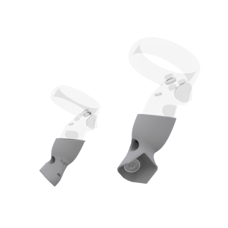 Right view of Pair of Grey PLA cups Controller mount spare parts for Pico Neo 3 with Detachable Attachment