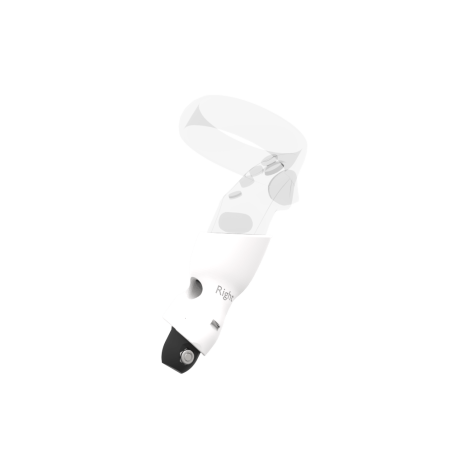 Right view of Right hand White PLA cups Controller mount spare parts for Pico Neo 3 with Fastened Attachment