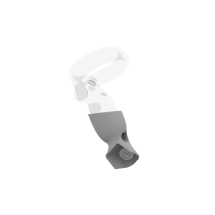 Left view of Right hand Grey PLA cups Controller mount spare parts for Meta Quest 1 with Detachable Attachment