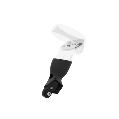 Right view of Left hand Black cups Controller mount spare parts for Meta Quest 2 with Fastened Attachment