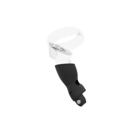 Left view of Left hand Black cups Controller mount spare parts for Meta Quest 2 with Fastened Attachment