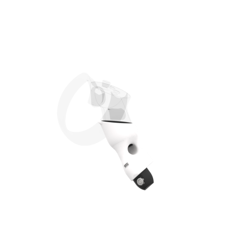Left view of Left hand White PLA cups Controller mount spare parts for Oculus Rift CV1 with Fastened Attachment
