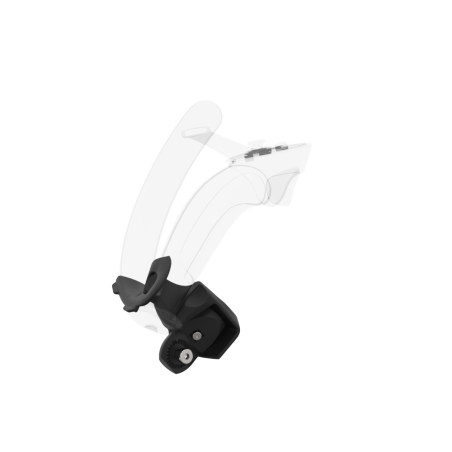 Right view of Left hand Black cups Controller mount spare parts for Valve Index with Fastened Attachment