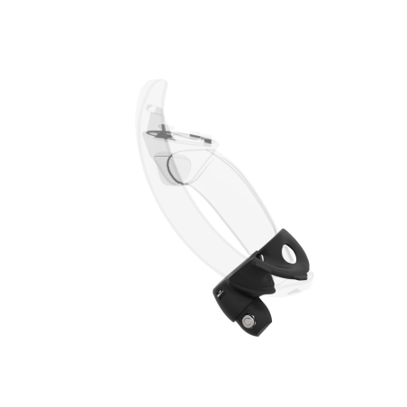 Left view of Left hand Black cups Controller mount spare parts for Valve Index with Fastened Attachment