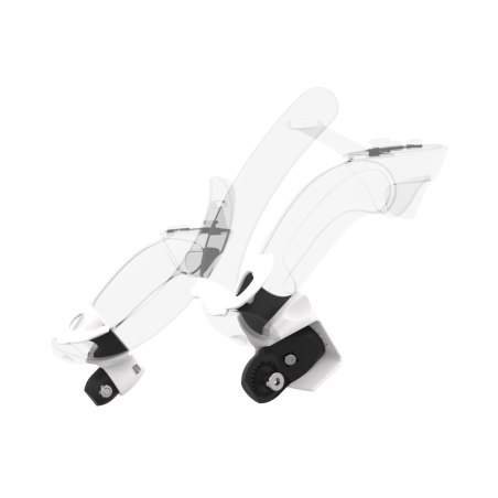 Right view of Pair of White PLA cups Controller mount spare parts for Valve Index with Fastened Attachment