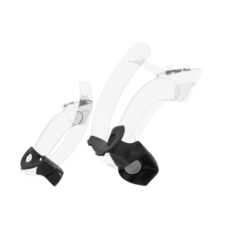 Right view of Pair of Black cups Controller mount spare parts for Valve Index with Detachable Attachment