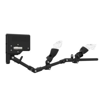 Right view of ForceTube with Haptic Explorer stock for Meta Quest 3with Black Carbon Armature and Carbon Fiber cups