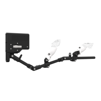 Right view of ForceTube with Haptic Explorer stock for Meta Quest 3with Black Carbon Armature and White PLA cups