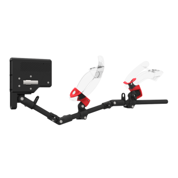 Right view of ForceTube with Haptic Explorer stock for Valve Index with Black Carbon Armature and Red PLA cups