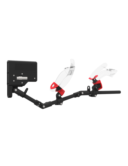 Right view of ForceTube with Haptic Explorer stock for Valve Index with Black Carbon Armature and Red PLA cups