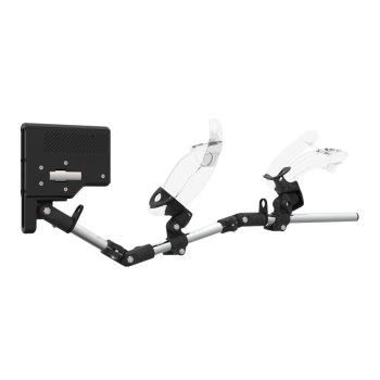 Right view of ForceTube with Haptic Explorer stock for Valve Index with Chrome Armature and Carbon Fiber cups