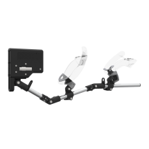 Right view of ForceTube with Haptic Explorer stock for Valve Index with Chrome Armature and Grey PLA cups