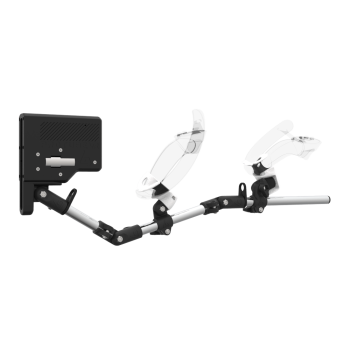 Right view of ForceTube with Haptic Explorer stock for Valve Index with Chrome Armature and White PLA cups
