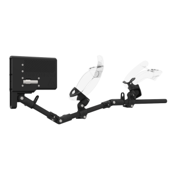Right view of ForceTube with Haptic Storm stock for Valve Index with Black Carbon Armature and Carbon Fiber cups