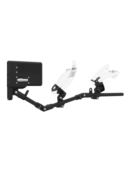 Right view of ForceTube with Haptic Storm stock for Valve Index with Black Carbon Armature and Carbon Fiber cups