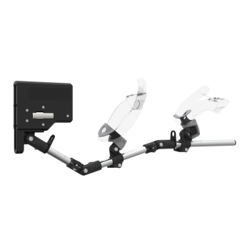 Right view of ForceTube with Haptic Explorer stock for Valve Index with Chrome Armature and Grey PLA cups