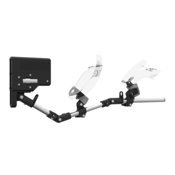 Right view of ForceTube with Haptic Explorer stock for Valve Index with Chrome Armature and Grey PLA cups