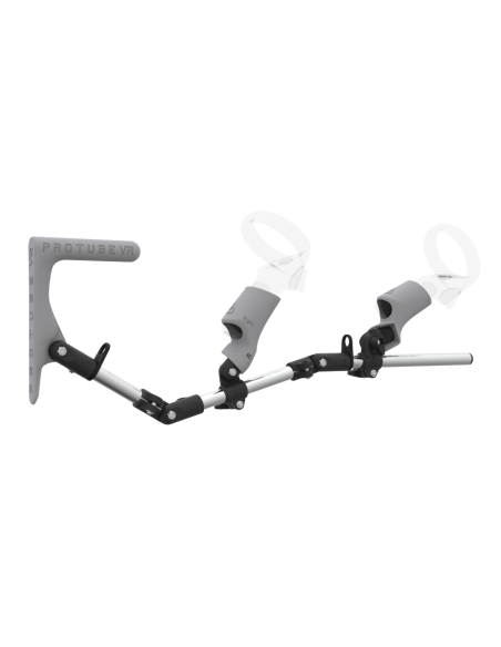 Right view of MagTube vr gunstock for Focus 3 with Chrome Armature with Grey MK1 Buttstock and Grey PLA cups