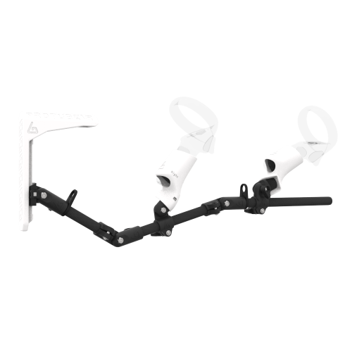 Right view of MagTube vr gunstock for Focus 3 with Carbon Armature with White MK2 Buttstock and White PLA cups