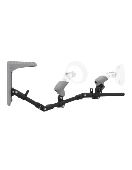 Right view of MagTube vr gunstock for Samsung Odyssey with Carbon Armature with Grey MK2 Buttstock and Grey PLA cups