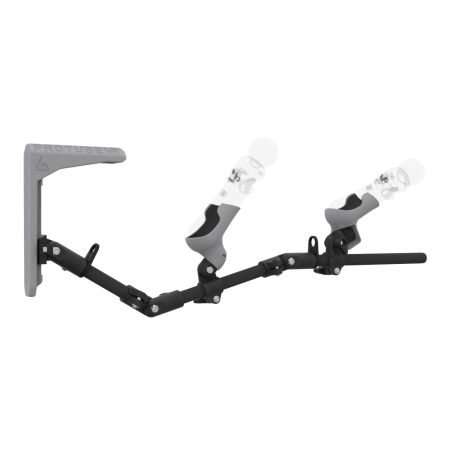 Right view of MagTube vr gunstock for PSVR 1 with Carbon Armature with Grey MK2 Buttstock and Grey PLA cups