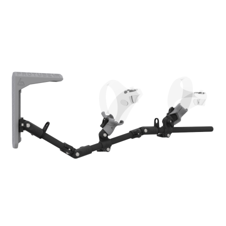 Right view of MagTube vr gunstock for PSVR 2 with Carbon Armature with Grey MK2 Buttstock and Grey PLA cups