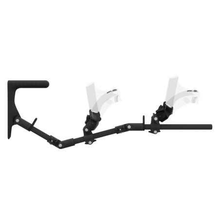 Side view of MagTube vr gunstock for PSVR 2 with Carbon Armature with Carbon MK1 Buttstock and Carbon cups