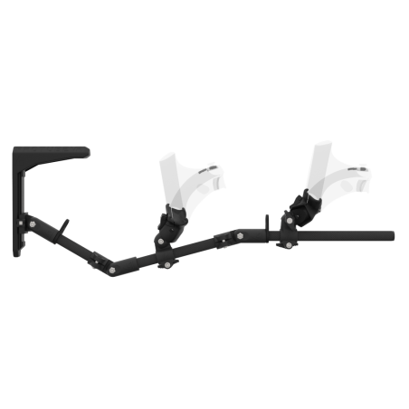 Side view of MagTube vr gunstock for PSVR 2 with Carbon Armature with Carbon MK2 Buttstock and Carbon cups